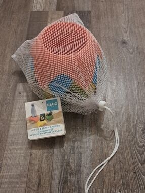 S&CO Beach Drink Caddies Set - Orange, Yellow, Blue, & Green